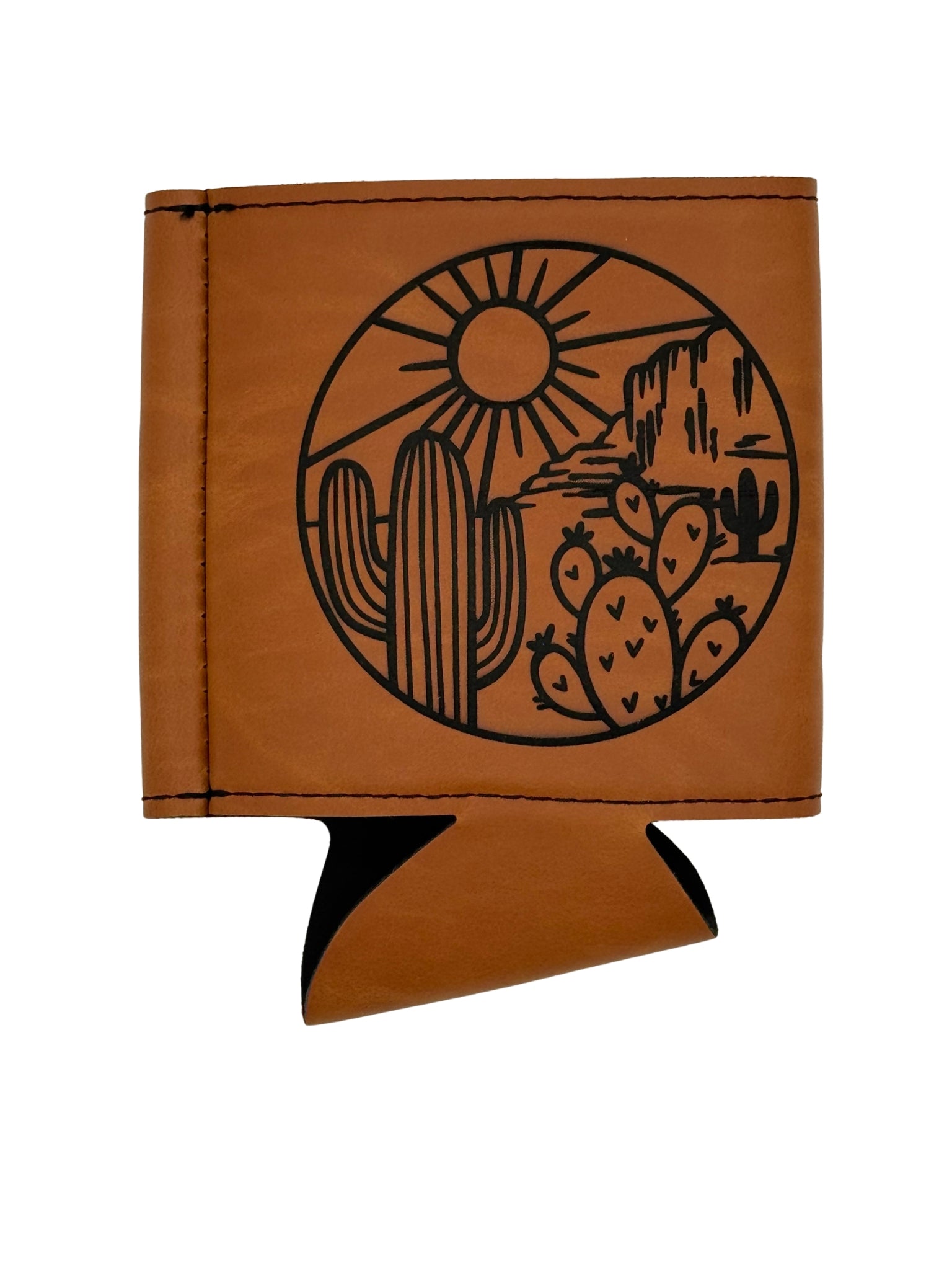 Southwest Desert Leatherette Can Cooler