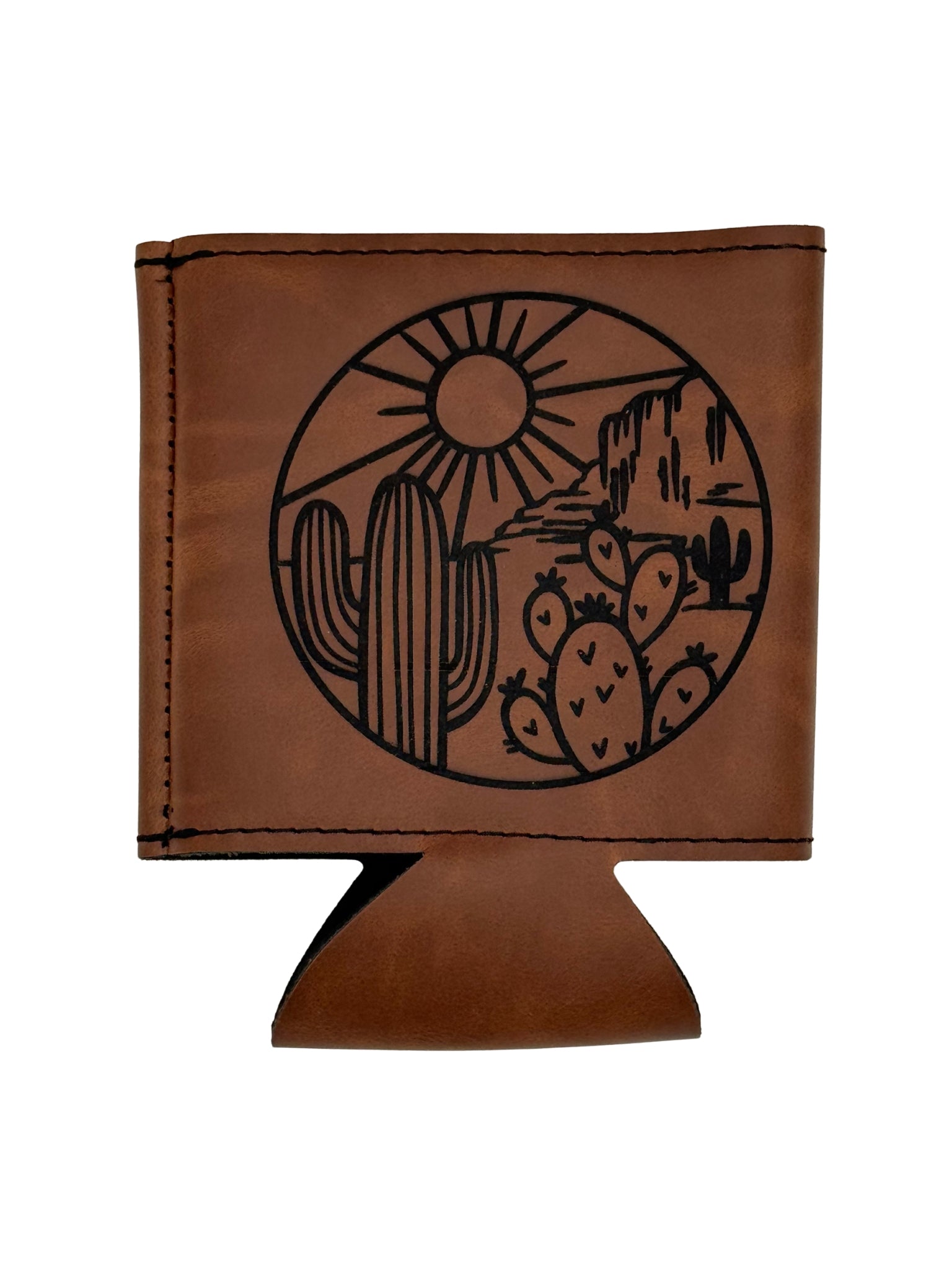 Southwest Desert Leatherette Can Cooler