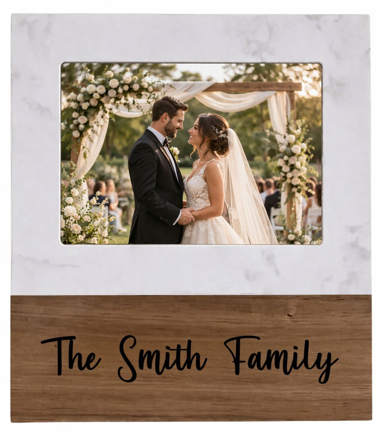 Custom Engraved Marble Picture Frame 5"x7"