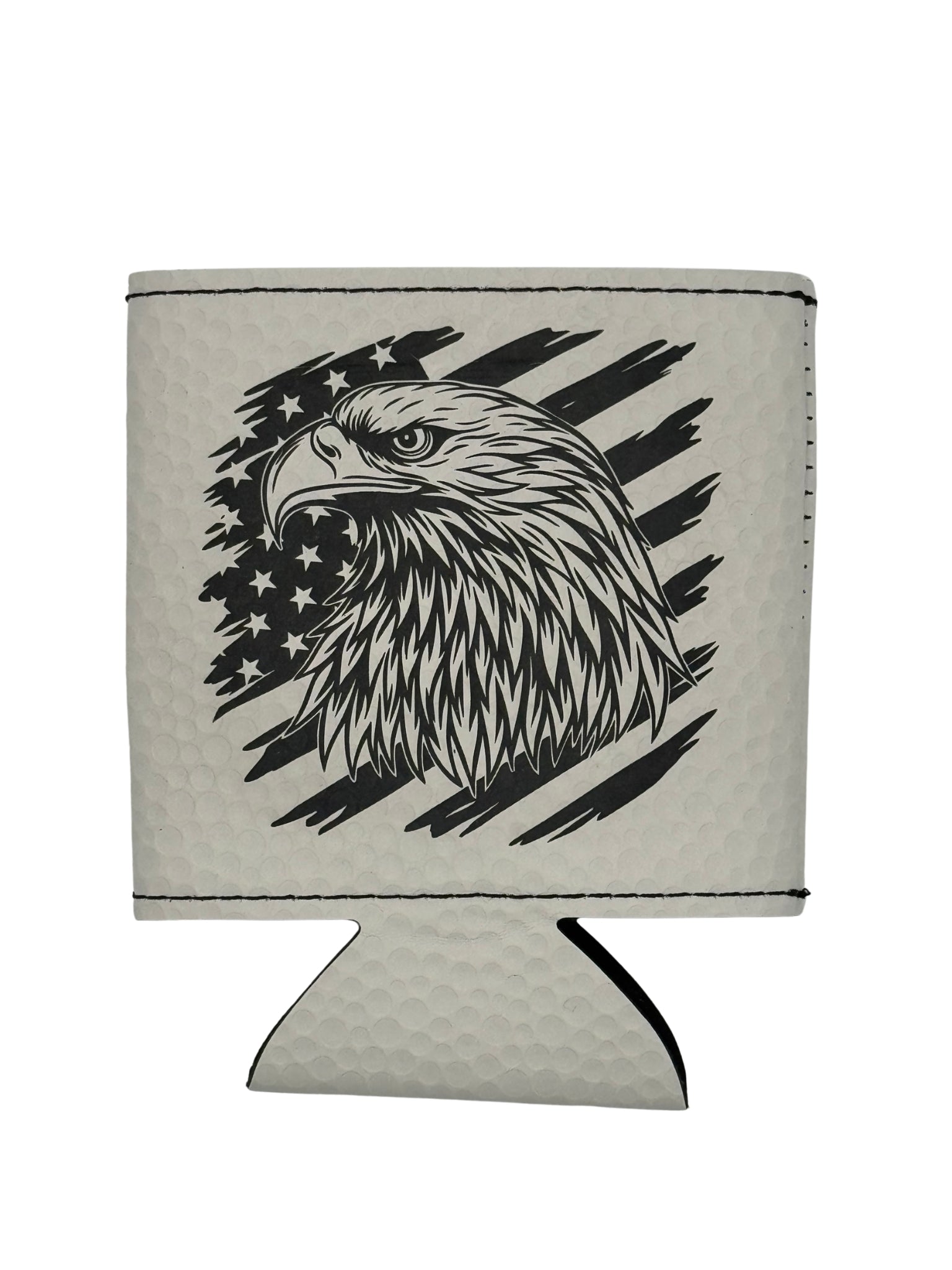 American Eagle Engraved Leatherette Can Cooler
