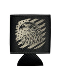 American Eagle Engraved Leatherette Can Cooler
