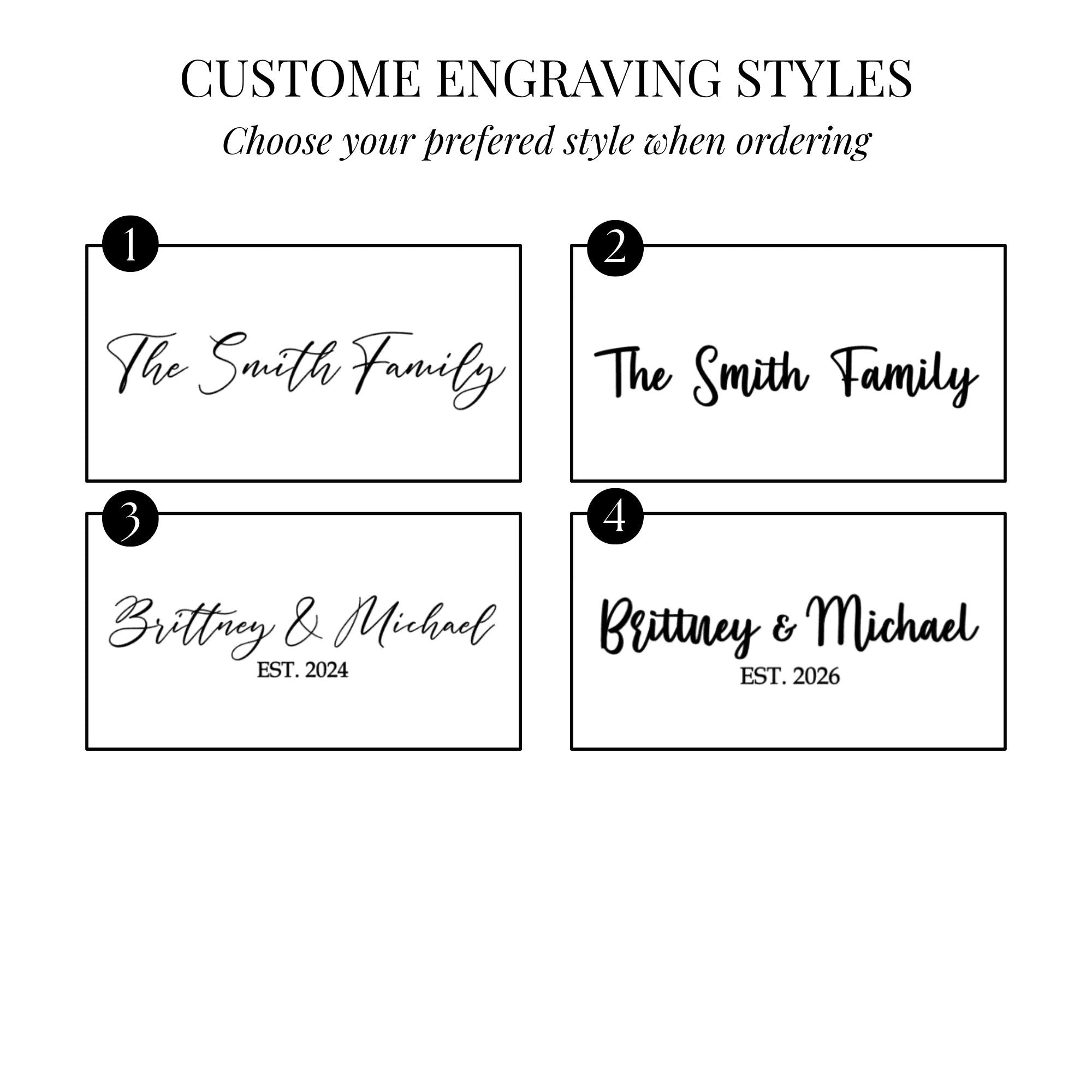 Custom Engravable Marble Serving Board Set - 5 Piece Set