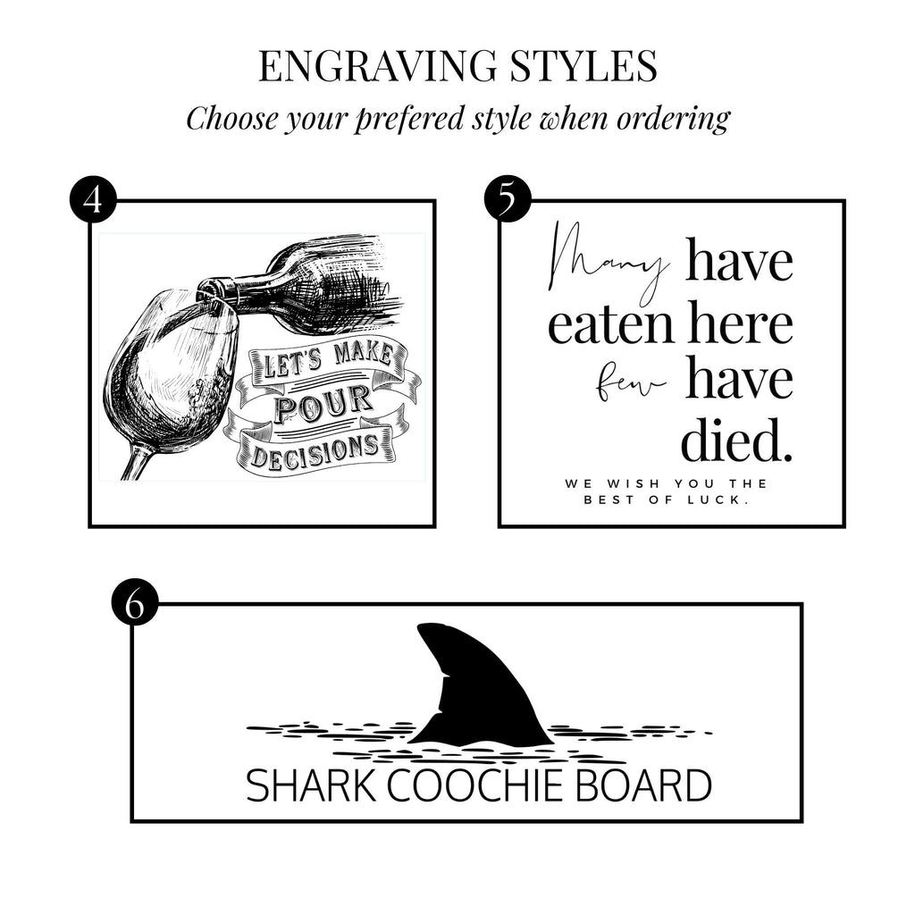 Engraved Charcuterie / Bread Board