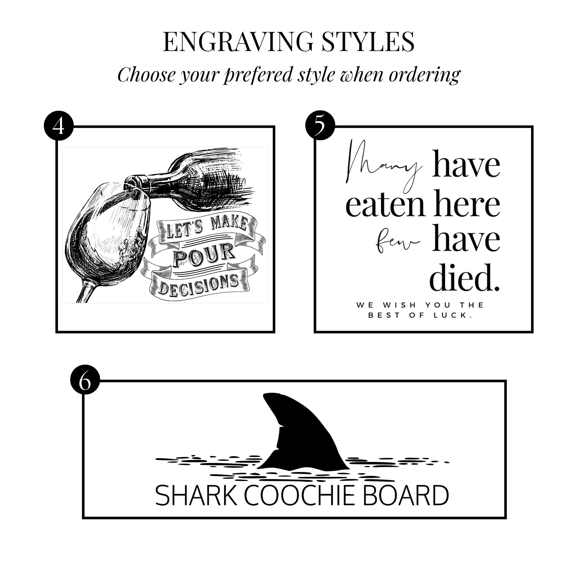 Engraved Charcuterie / Bread Board