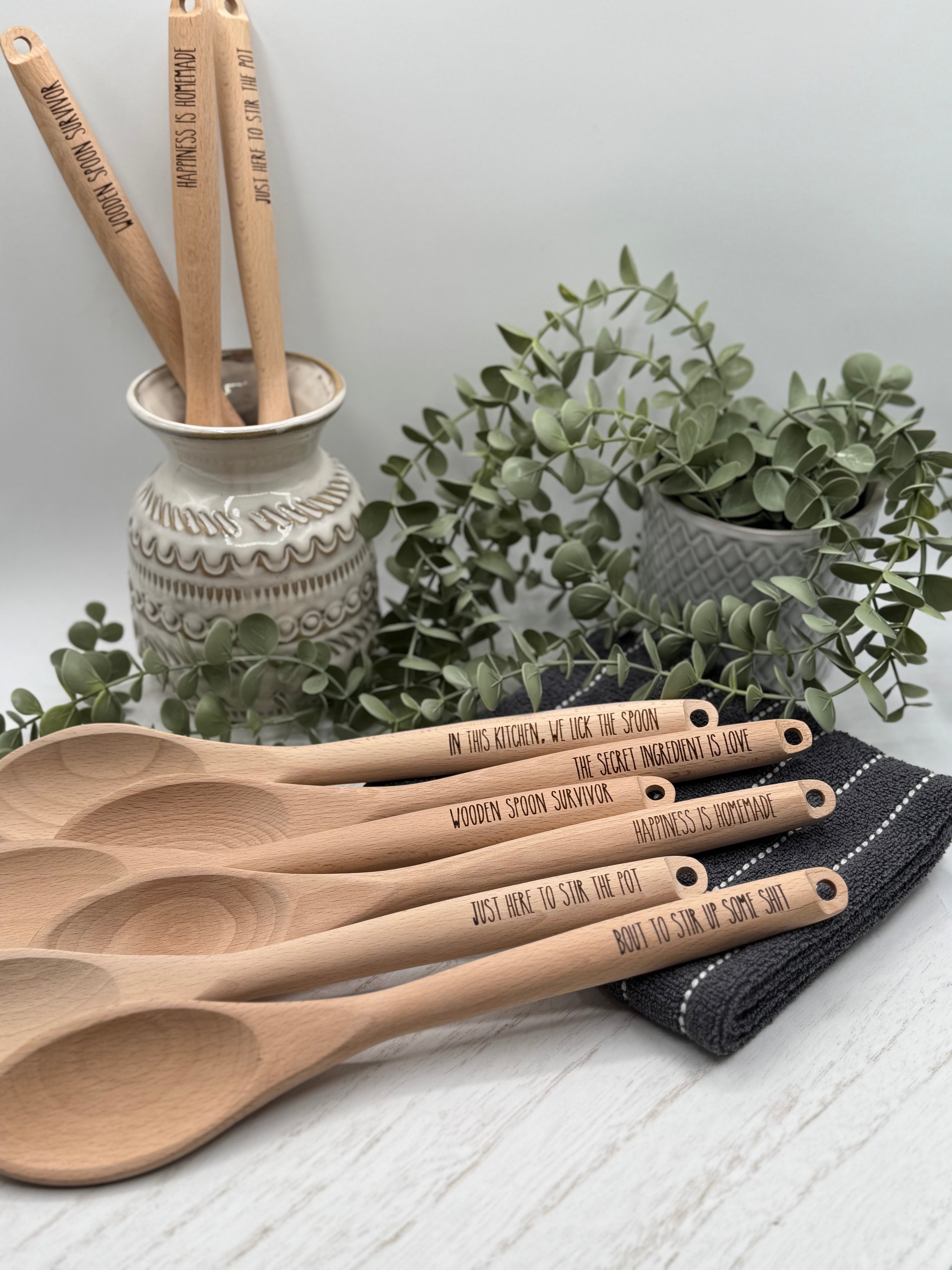 Engraved Wooden Spoons