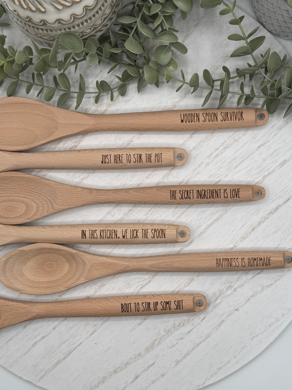 Engraved Wooden Spoons