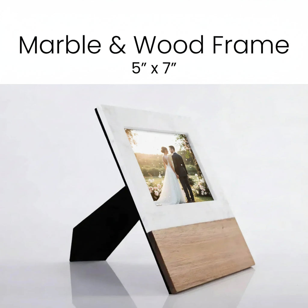 Custom Engraved Marble Picture Frame 5"x7"