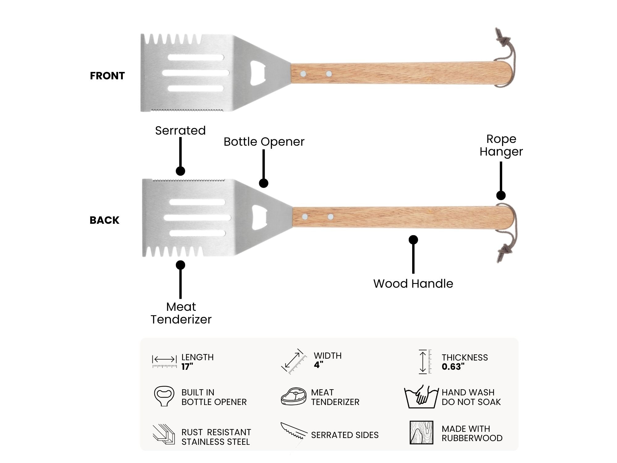 Custom Engraved Grilling Spatula
